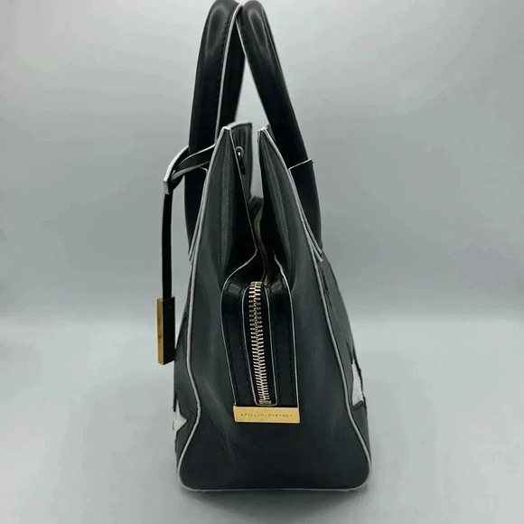 Stella McCartney Black 2-Way Stars Bag purse - Picture 5 of 11